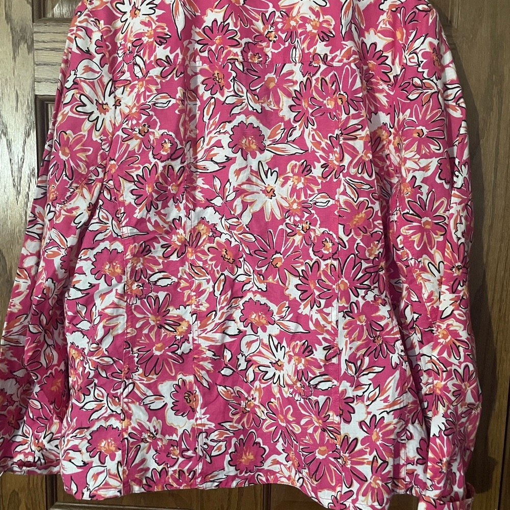 Studio Works Linen Blend Button Up Overshirt/Shac… - image 5